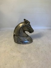 ANCIEN ENCRIER TETE DE CHEVAL EN ACIER