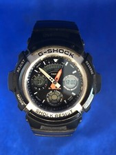 VINTAGE Montre Watch UHR CASIO 4778 AW-590 G-SHOCK Noir Quartz Mouvement Japon