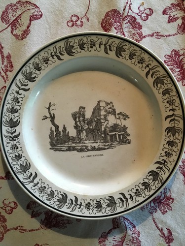 Assiette creil choisy - assiette,