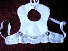 Dentelle broderie bavoir - dentelle,