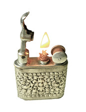 Briquet Essence MYON 201 Gainé Argent, Indochine