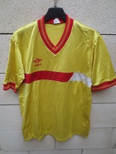 Maillot UMBRO vintage années 80 football shirt jersey collection jaune trikot L