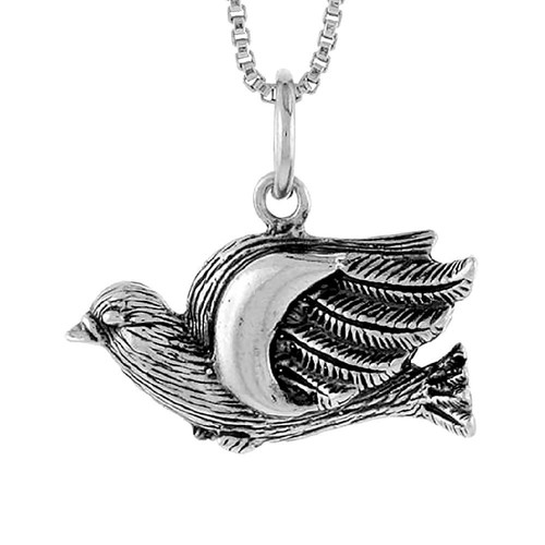 Pendentif charme colombe en - charme,
