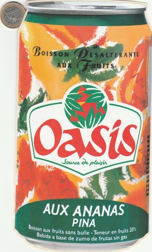 Autocollants boisson oasis - boisson.,