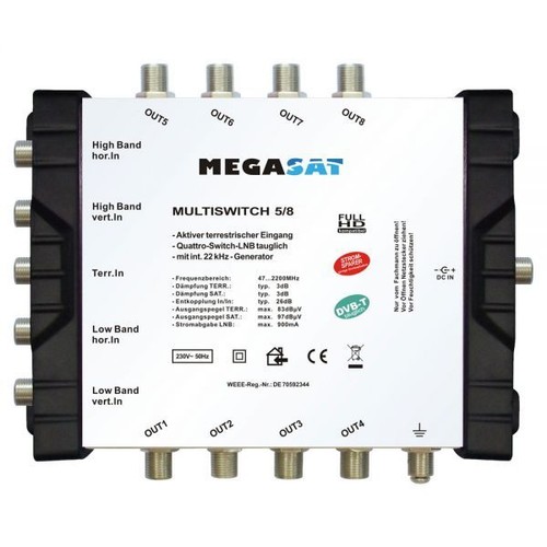 Megasat multi switch 8 - megasat, multi-switch