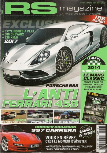 Magazine 158 porsche 988 - magazine,