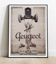 Poster retro - Peugeot 201 /