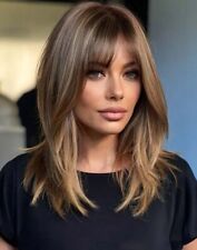 Perruque Femme Brune Wig Synthétique Courte 50cm Kit Complet Pro