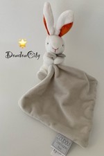 4776?Doudou et Compagnie Lapin Blanc Gris Orange Hôpital De Marne La Valée