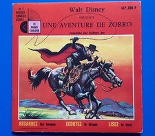 Livre disque  45 TOURS -Walt Disney une aventure de Zorro