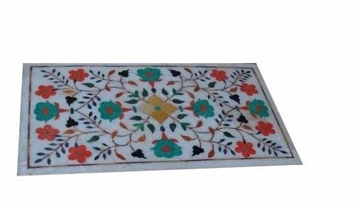 White marble table - 20",