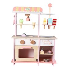 Machine à crème glacée en bois à tirer le long de la voiture jouet camion de