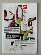 PUBLICITE ANNEES 90 - NIKE AIR - AIR COMMAND FORCE - DAVID ROBINSON