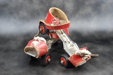 ancienne paire de patin à roulettes enfants marque TRUSETAL jouet vintage