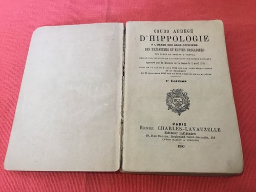 Ancien livre cours - de,