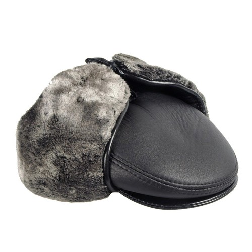 Casquette cuir avec - casquette, en