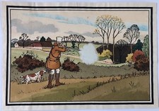 SCENE DE CHASSE LITHOGRAPHIE