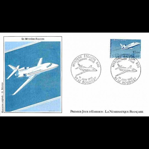 Fdc lnf avion mystère - fdc,