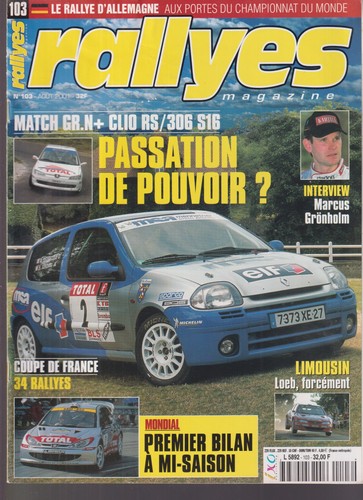 Rallyes magazine 103 marcus - rallyes, n°103