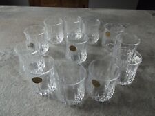 12  petites verrines cristal d'arque 