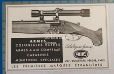 ARMES COLONIALES RAYEES CARABINES CIA  1937 publicité