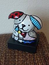 Pop Art Sculpture Porcelaine Chien Ginger Goebel De Romero BRITTO Côté 