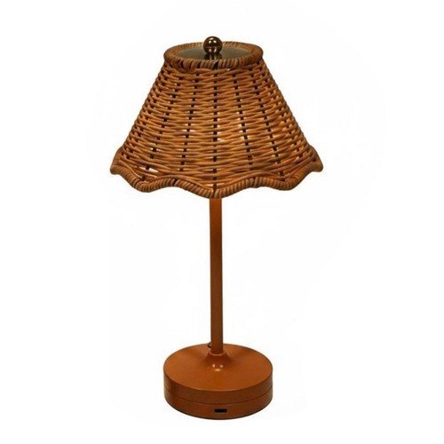 Lampe table rotin - lampe,