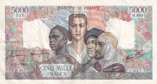 5000 Francs Empire Français -