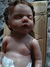 Poupée Reborn bébés Fille Realiste Silicone Baby Dormir