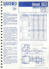 SAVIEM / PORTEUR DIESEL SG 3 /