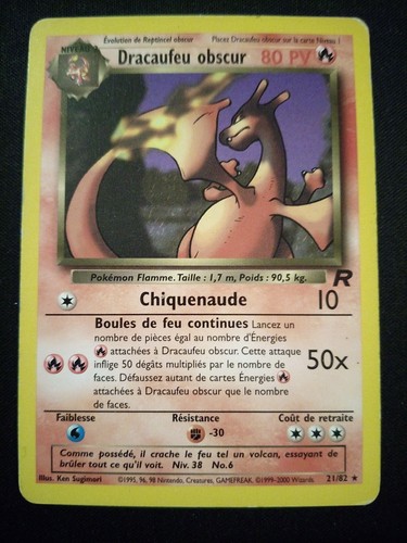 Carte pokémon dracaufeu - pokémon,