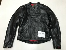 Veste En Cuir De Moto Vintage OPTIMOD Taille GB38 Aisselle/Aisselle 20" (mc97)