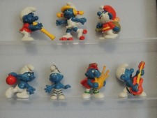 Lot de 7 Schtroumpfs