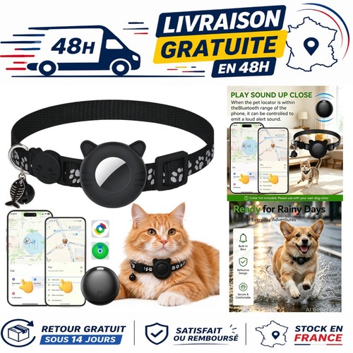 Traceur gps pour chat - pour,