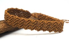Bracelets Marron Tressée
