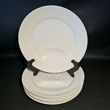 🔅 4 assiettes à asperges, artichaut en porcelaine blanche