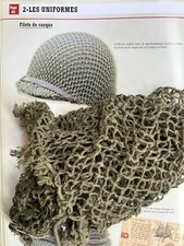 FILET CAMOUFLAGE CASQUE AMERICAIN US M1 JONC NORMANDIE ANGLAISE WWII WW2 1944