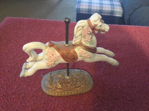 Homco ceramic carousel horse - ceramic,