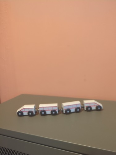 Train bois ikea gris - train,