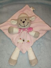Doudou Plat Mouton Rose