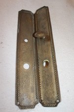 2 PLAQUES DE¨PROPRETE EN BRONZE DORE POUR PORTE