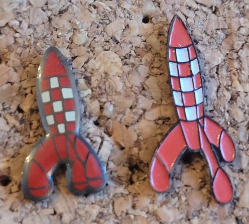 Lot pin tintin fusée - lot,