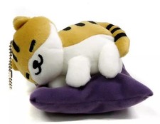 Porte-clés mascotte Kijitora-san (zabuton/violet) grosse peluche