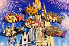 🐟 Disney Cat Fishbone Pin