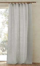 AM PM Rideau lin lavé gris