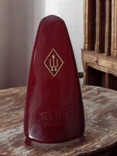 Métronome Taktell Piccolo rouge ancien, mécanique rétro pour musiciens collectio