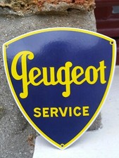 Plaque émaillée PEUGEOT SERVICE Enamel Sign no Citroen Renault Panhard Esso