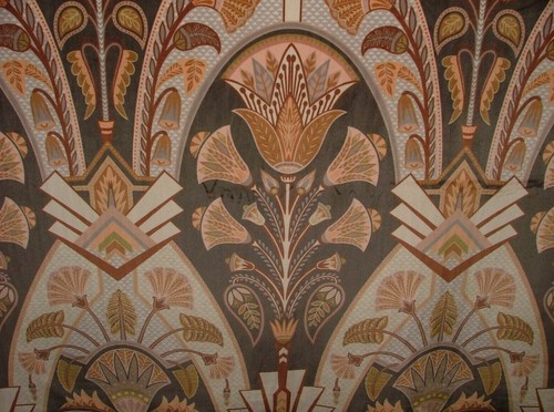 Rideau velours ambré motif - ambré,