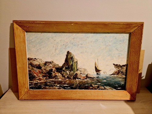 Grand tableau huile sur - à, l'huile