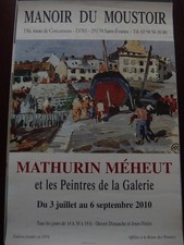 affiche Mathurin Méheut et les peintres de la galerie 2010 St Evarzec